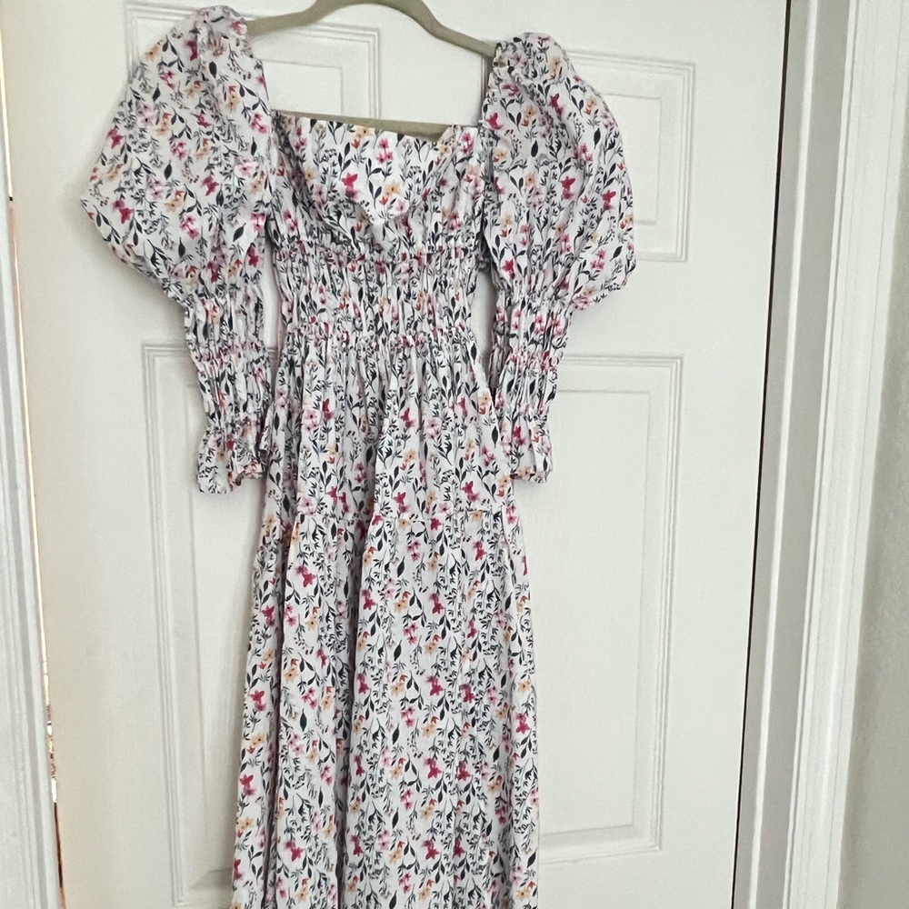 Open back midi dress